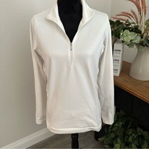 Nike Golf Tour Performance Women's White Quarter-Zip Pullover Athletic Wear